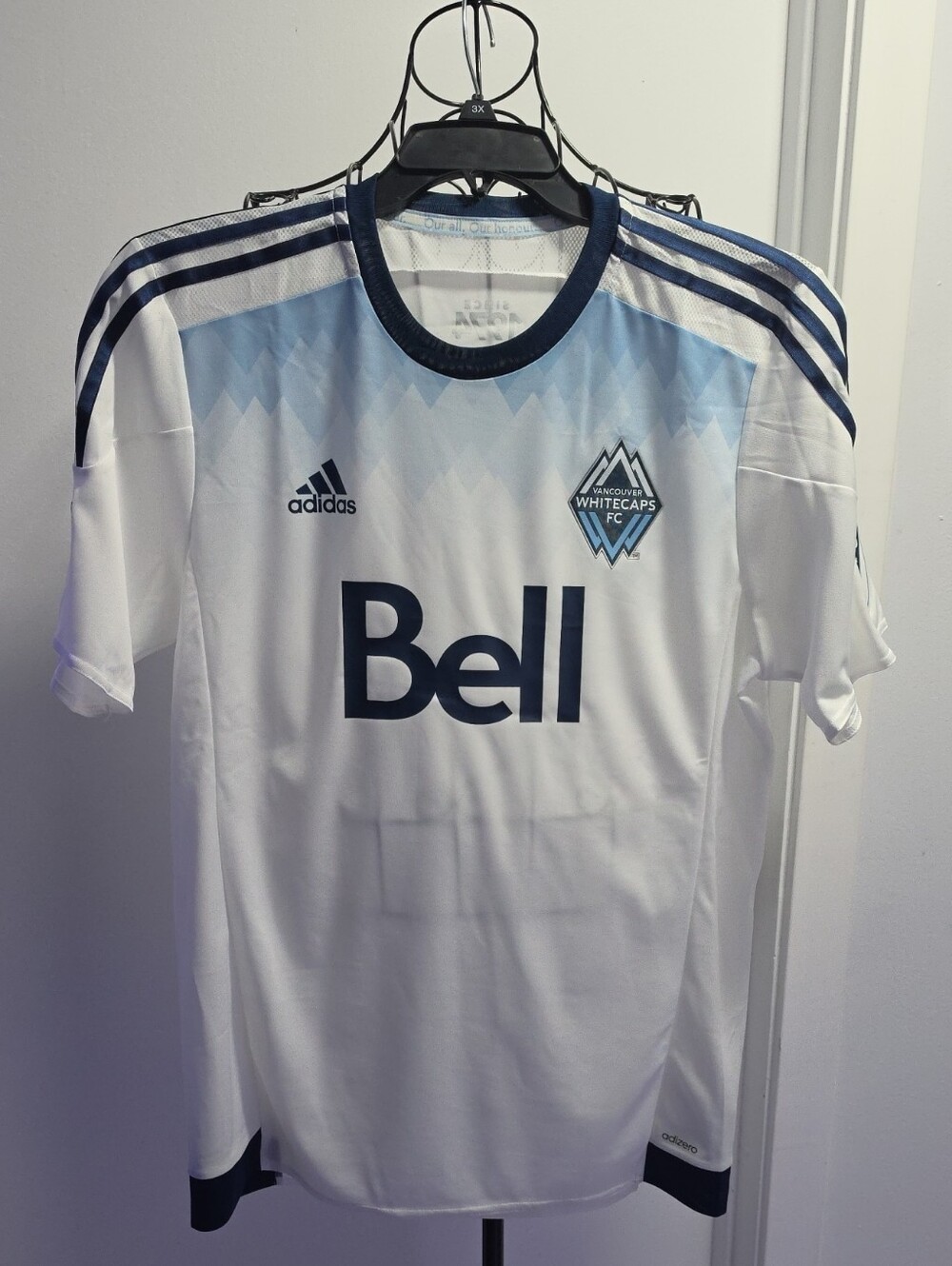 Adidas Vancouver Whitecaps FC Home Jersey - White & Light Blue